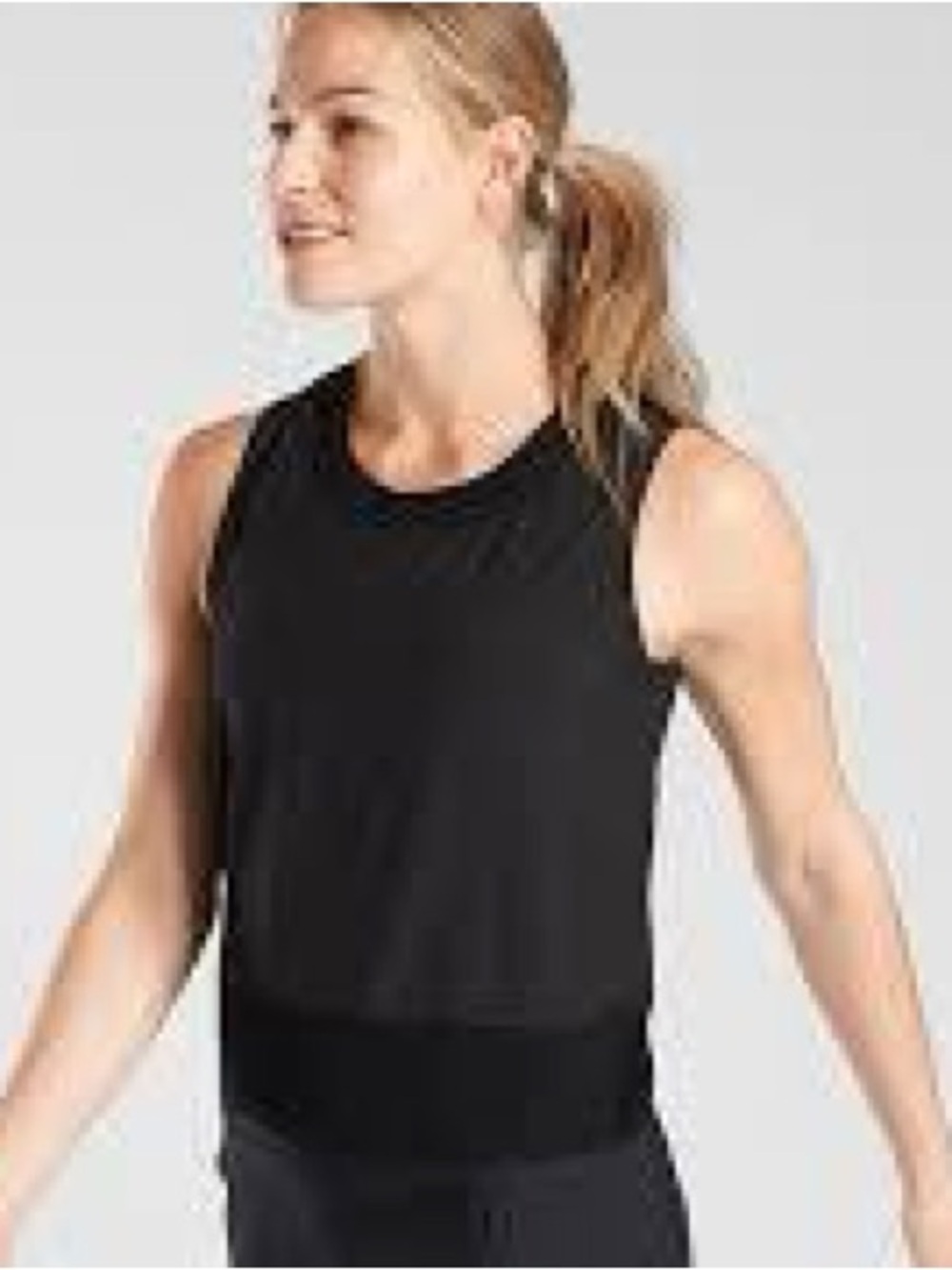 Athleta Black Zephyr Sleeveless Shell Athletic Tank Top Women’s 1X